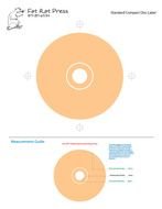 CD Face Label Template darwing