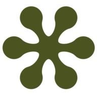 Green splash Flower drawing