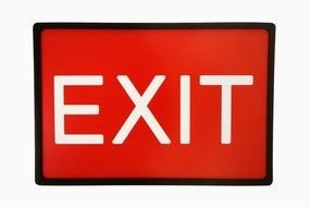 Exit Sign Clip Art drawing