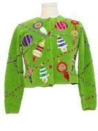 Designer Womens Chartreuse Green Background Ramie Cotton Blend