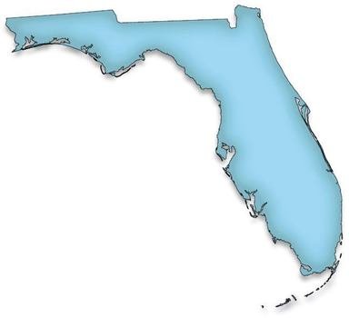 Florida Map Clip Art N14