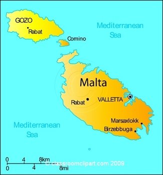 Malta Map free image download