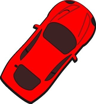 Car Top View Clip Art N19