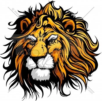 Lion Mascot Clip Art N21