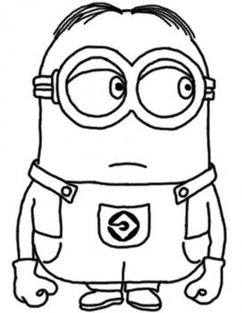 Minion Coloring Pages N4