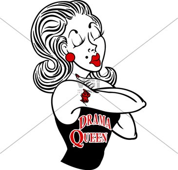 Drama Queen Clip Art N2
