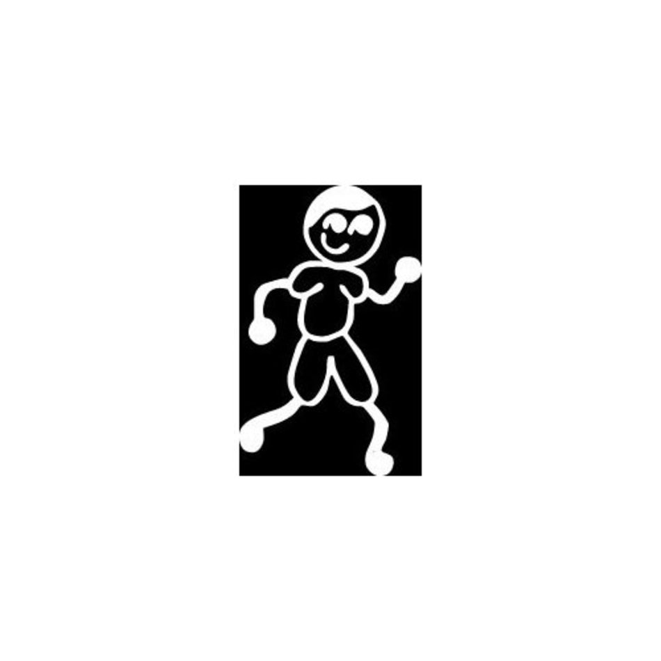 Running Girl Stick Figure N2