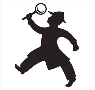 Detective Silhouette Clip Art N2
