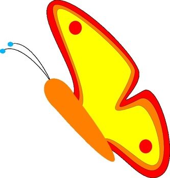 Butterflies Flying Clip Art N3