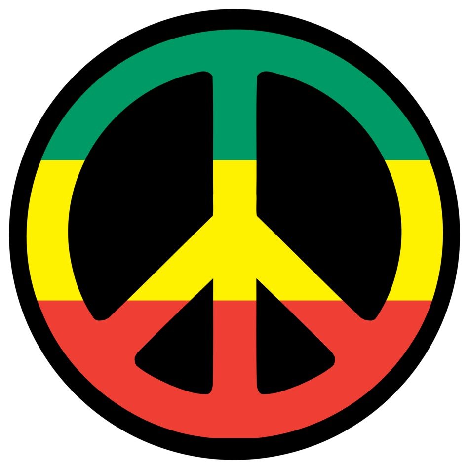 İllustration of Peace Sign Symbol