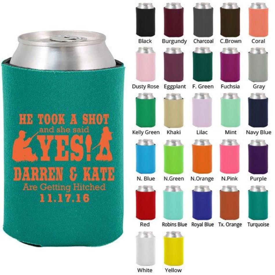 Personalized Wedding Koozies N4
