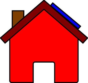 Red House Clip Art N9
