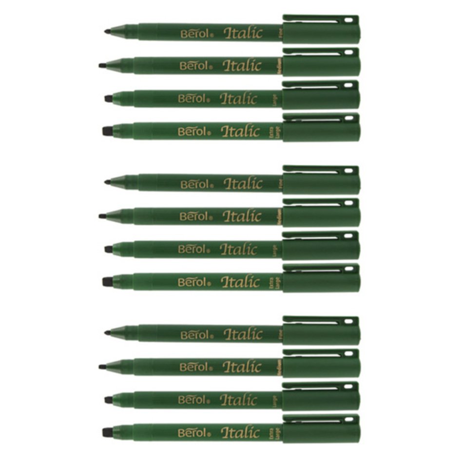 Search Results For Berol Black Ink Papermate Italic Art School Markers