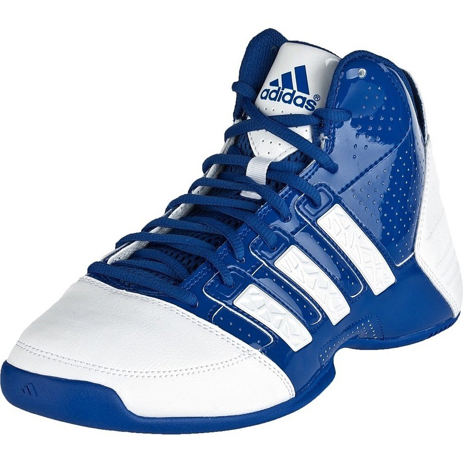 blue and white Basketball Shoe for men