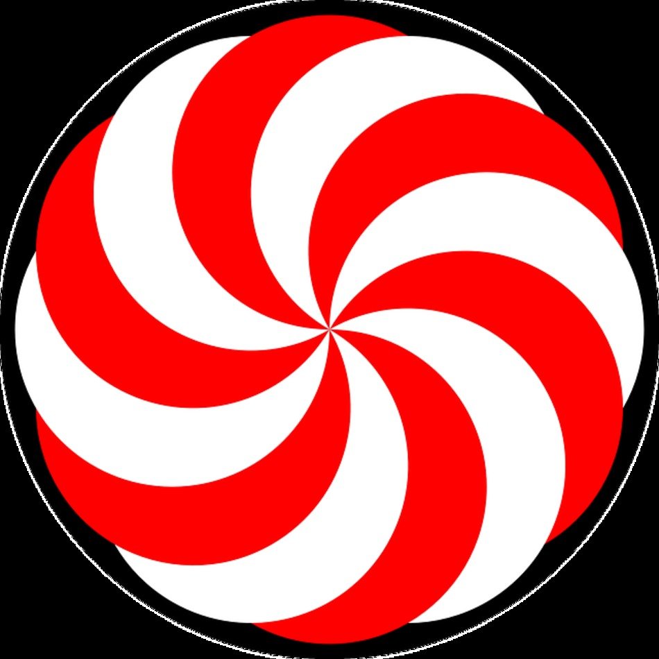 Peppermint Swirl Candy Clip Art N2