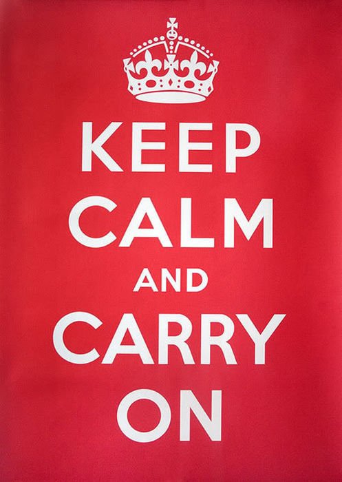 Keep Calm And Carry On N4