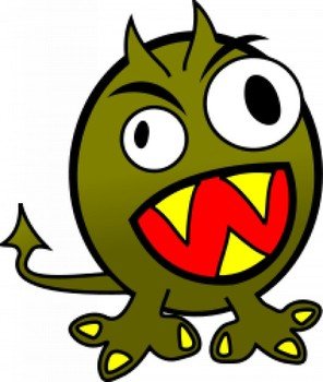 Funny Monster Clip Art N16