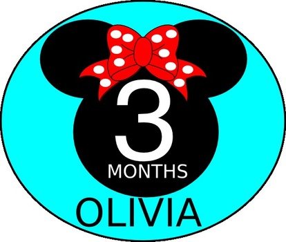 Blue Mouse Bow Clip Art