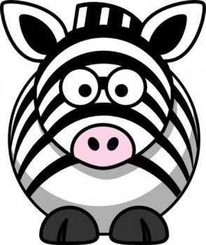 Cartoon Zebra Clip Art N30