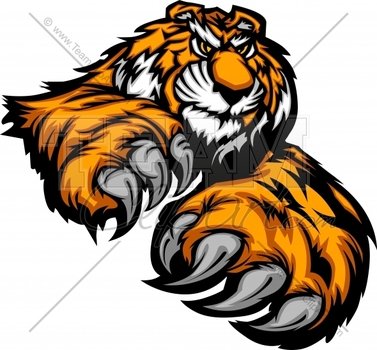 Tiger Paw Mascot