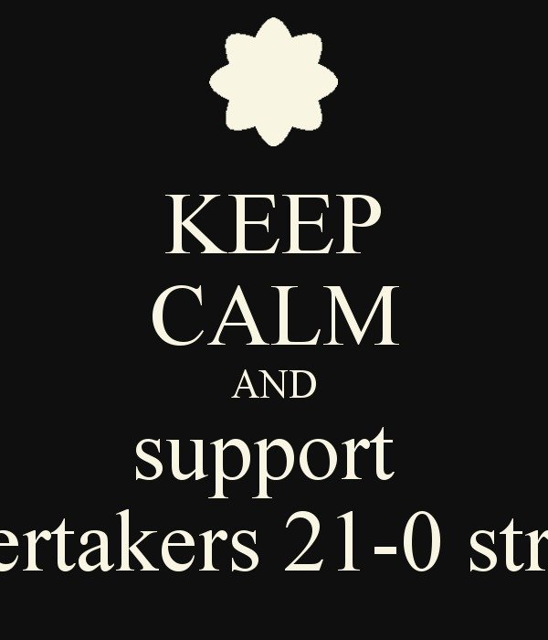 Undertaker Wrestlemania Streak 21 0