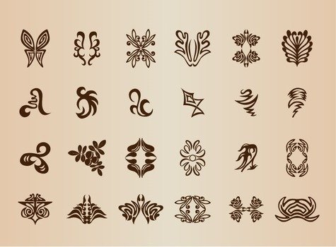 Vintage Symbols Vector