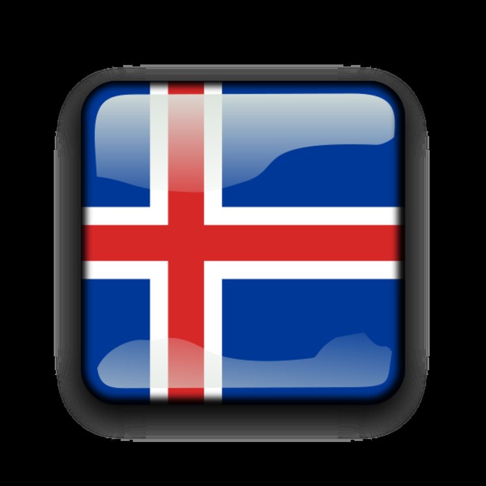 Flag Of Iceland Clipart Medium Size