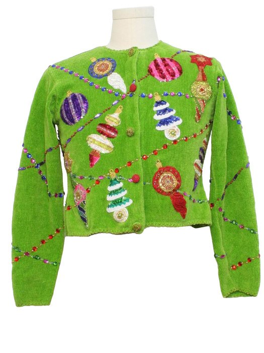 Designer Womens Chartreuse Green Background Ramie Cotton Blend