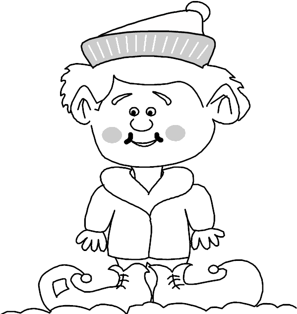 Elf On Shelf Coloring Pages Free Image Download