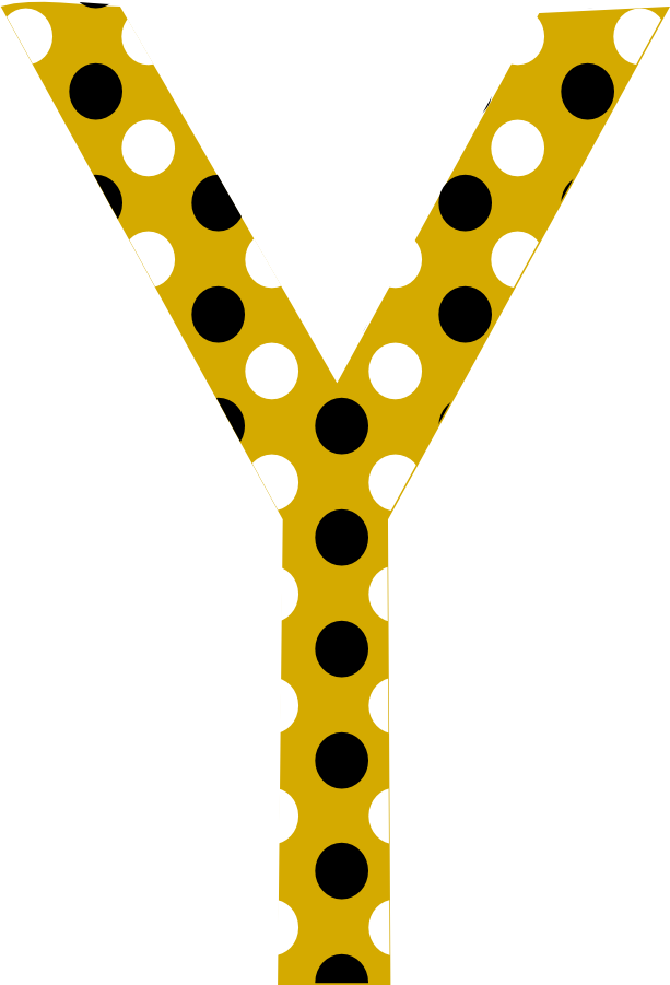 Yellow Polka Dot Letter Y Free Image Download