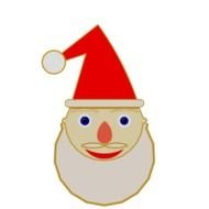 Santa Face Image Clip Art