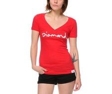 Colorful t-shirt with the "Diamond" text clipart