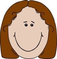 Girl Happy Face Clip Art N4