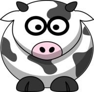 Cow Cartoon Clip Art N77