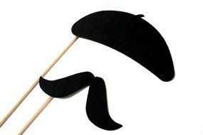 French Mustache as a Photo Props