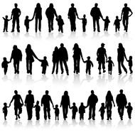 Family Silhouette Clip Art N25