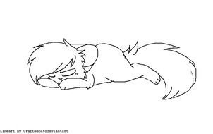 Warrior Cats Line Art MS Paint