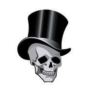 CALAVERA CON SOMBRERO VECTOR DE LA IMAGEN