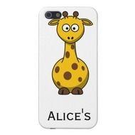 Personalized Cute Giraffe Clipart IPhone 4 Case