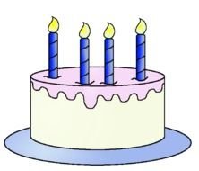 Birthday Cake Clip Art With Lots Of Candles