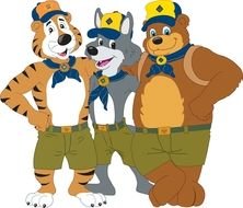 Cub Scout as a graphic illustration