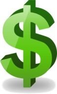 Dollar Sign green drawing