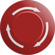 Button Emergency Off Red Switch