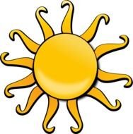 Cartoon Sun N34
