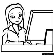 Secretary Clip Art N41