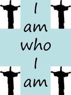 Clip art of Who AM I
