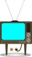 Old TV as a graphic illustration