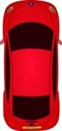 red car as a picture for clipart