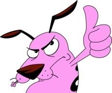 The Cowardly Dog clipart