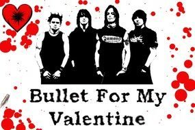 picture for valentines day with a musical group